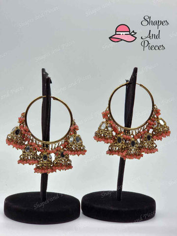 Diya Hoop Jhumki - Shapes and Pieces