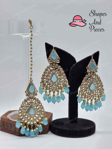 Emma Earring and Tikka Set - Shapes and Pieces