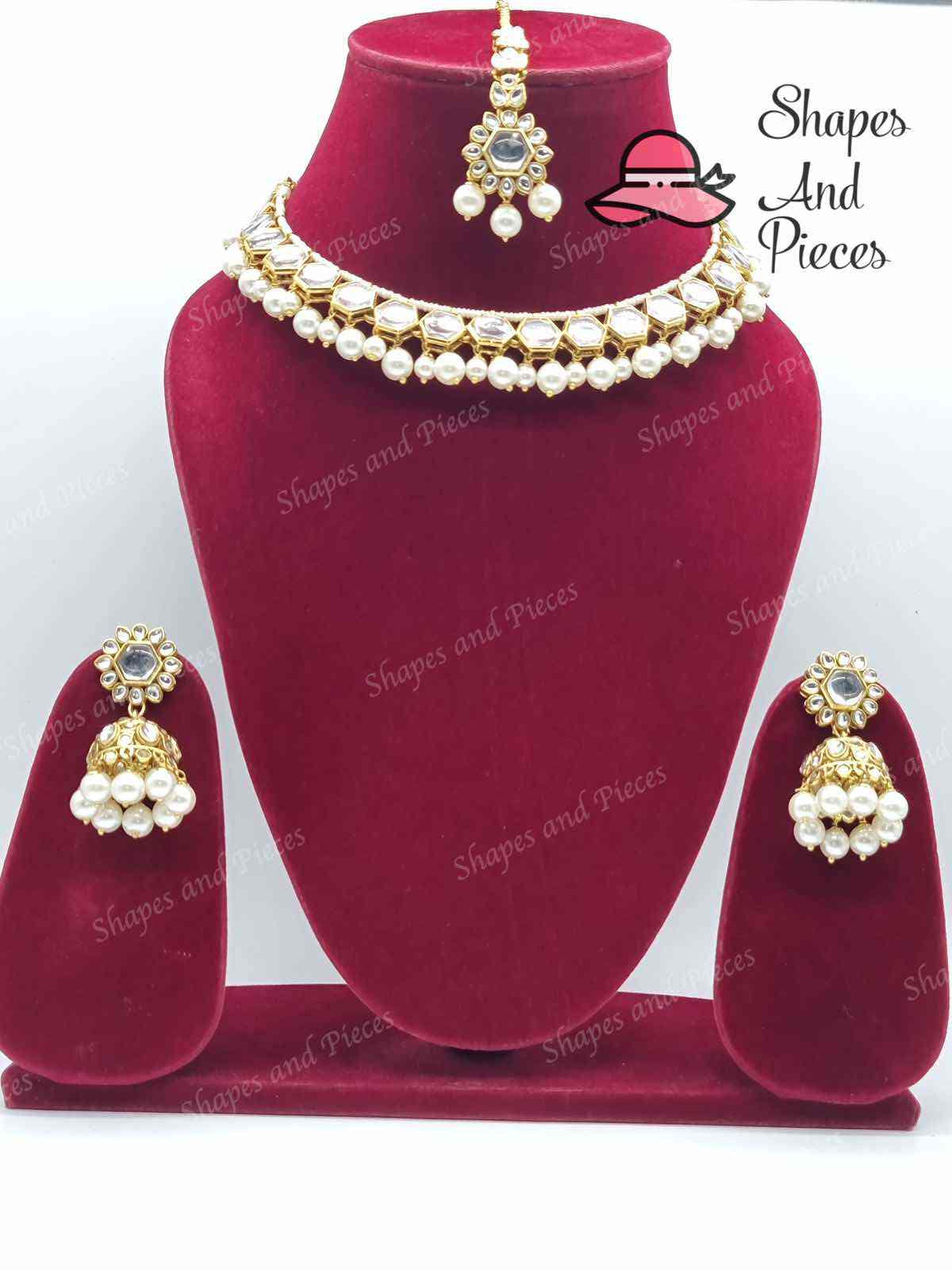 Aleen Kundan Set - Shapes and Pieces