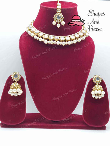 Aleen Kundan Set - Shapes and Pieces