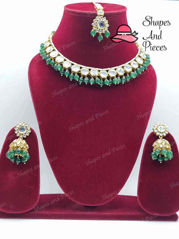 Aleen Kundan Set - Shapes and Pieces