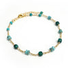 18K Gold Plating with African Turquoise