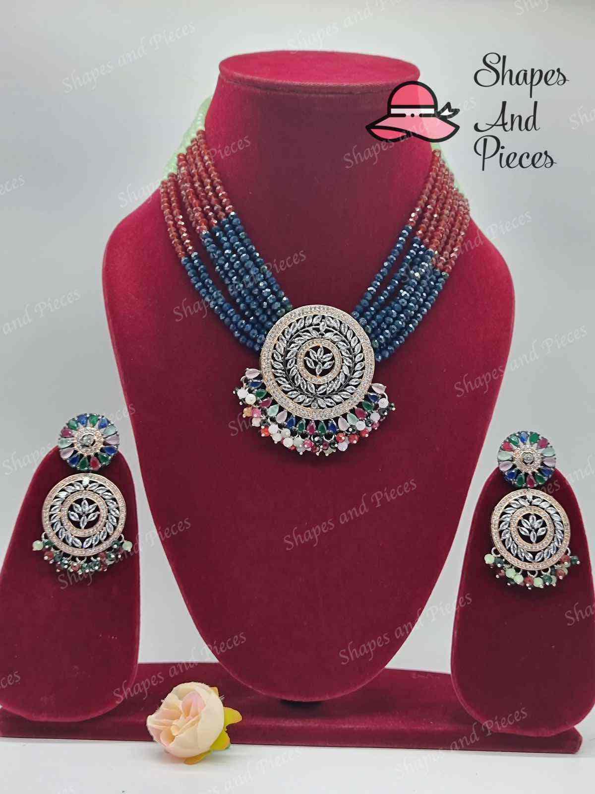 Agharna Necklace Set - Shapes and Pieces