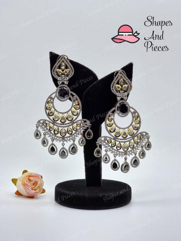 Aida Kundan Earrings - Shapes and Pieces