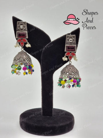 Antique Style Jhumki - Antique Style Jhumki - undefined - Shapes and Pieces