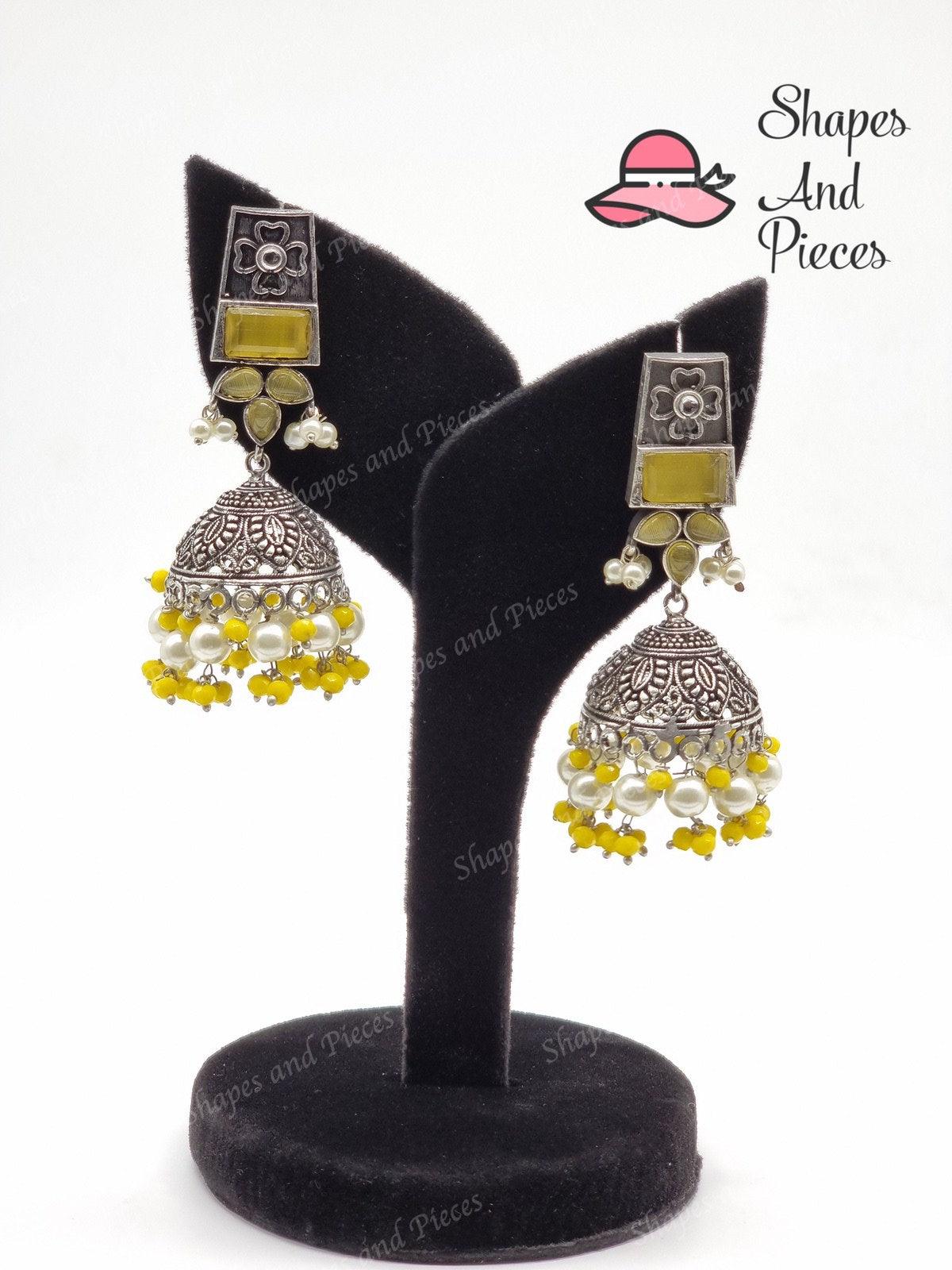 Antique Style Jhumki - Antique Style Jhumki - undefined - Shapes and Pieces