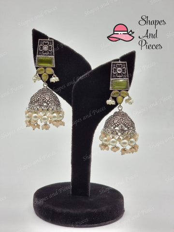 Antique Style Jhumki - Antique Style Jhumki - undefined - Shapes and Pieces