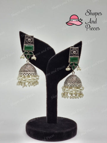 Antique Style Jhumki - Shapes and Pieces