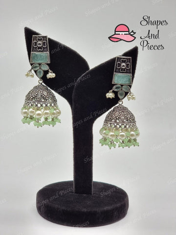 Antique Style Jhumki - Shapes and Pieces