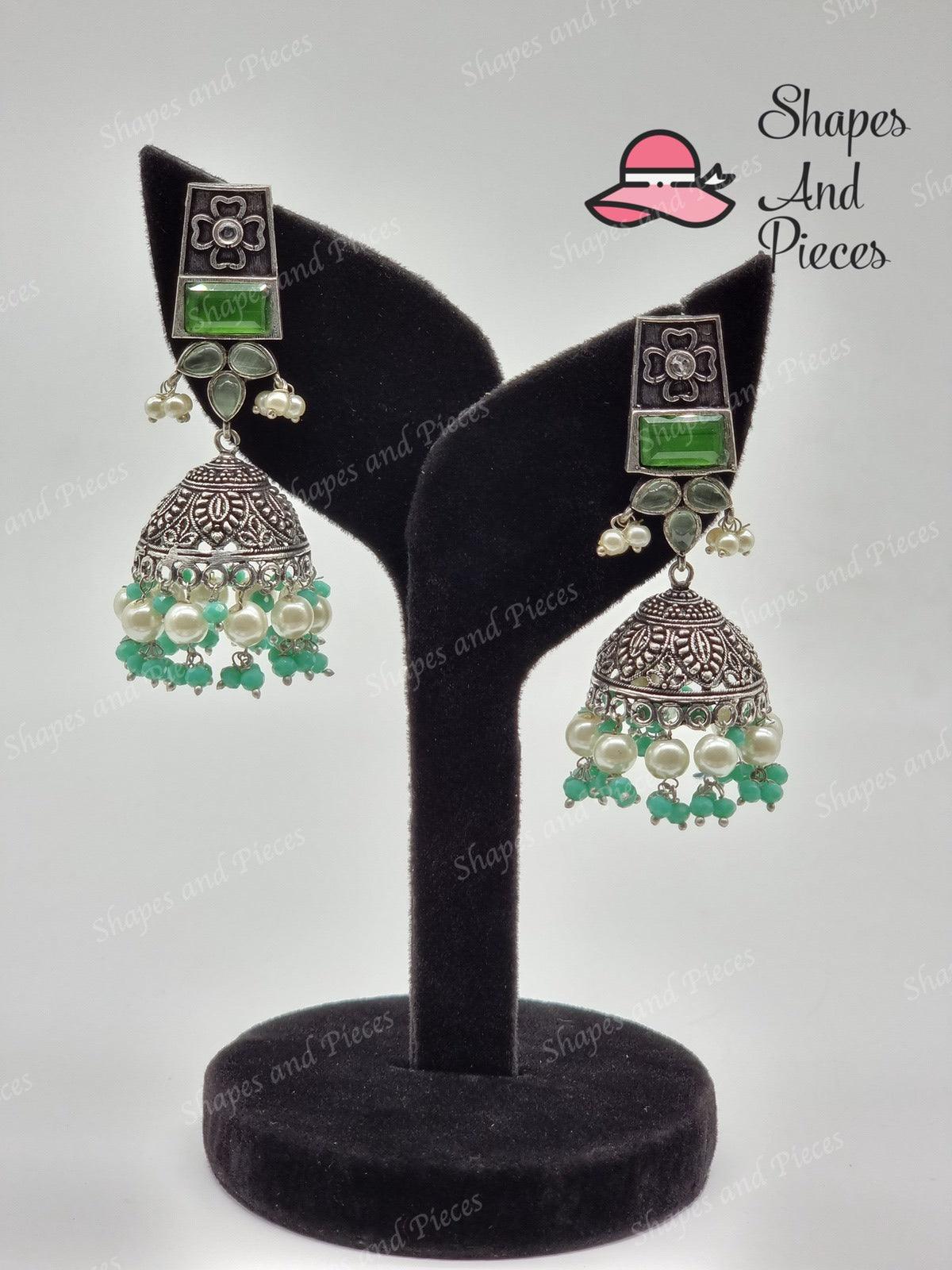 Antique Style Jhumki - Shapes and Pieces