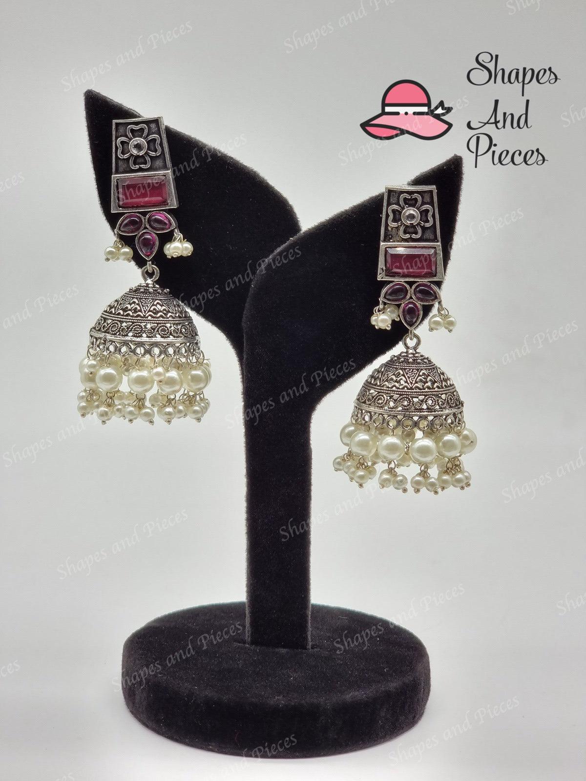 Antique Style Jhumki - Shapes and Pieces