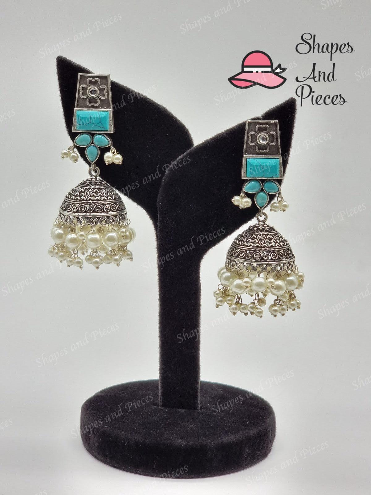 Antique Style Jhumki - Antique Style Jhumki - undefined - Shapes and Pieces