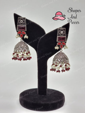 Antique Style Jhumki - Antique Style Jhumki - undefined - Shapes and Pieces