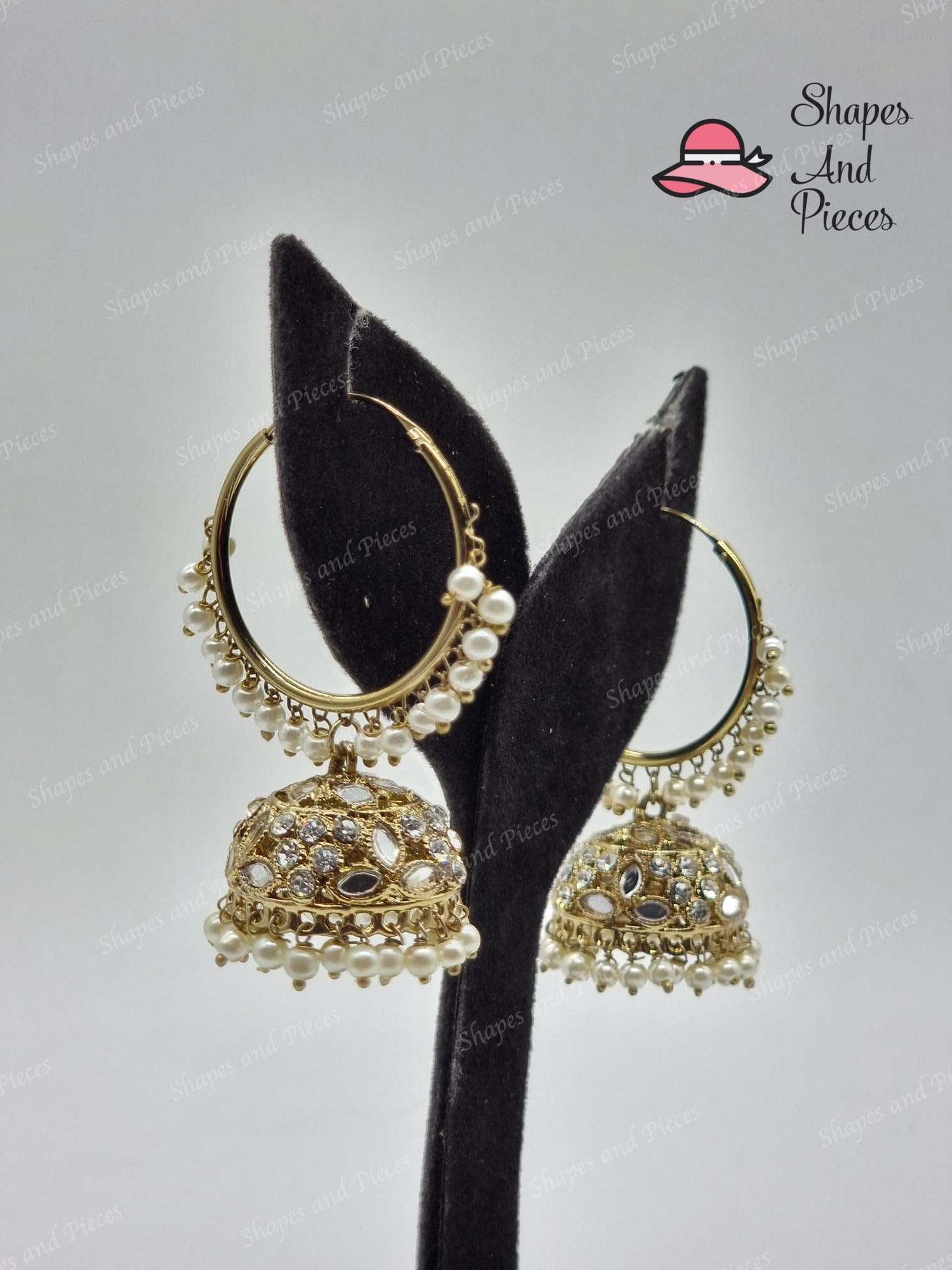 Ariva Hoop Jhumki - Shapes and Pieces