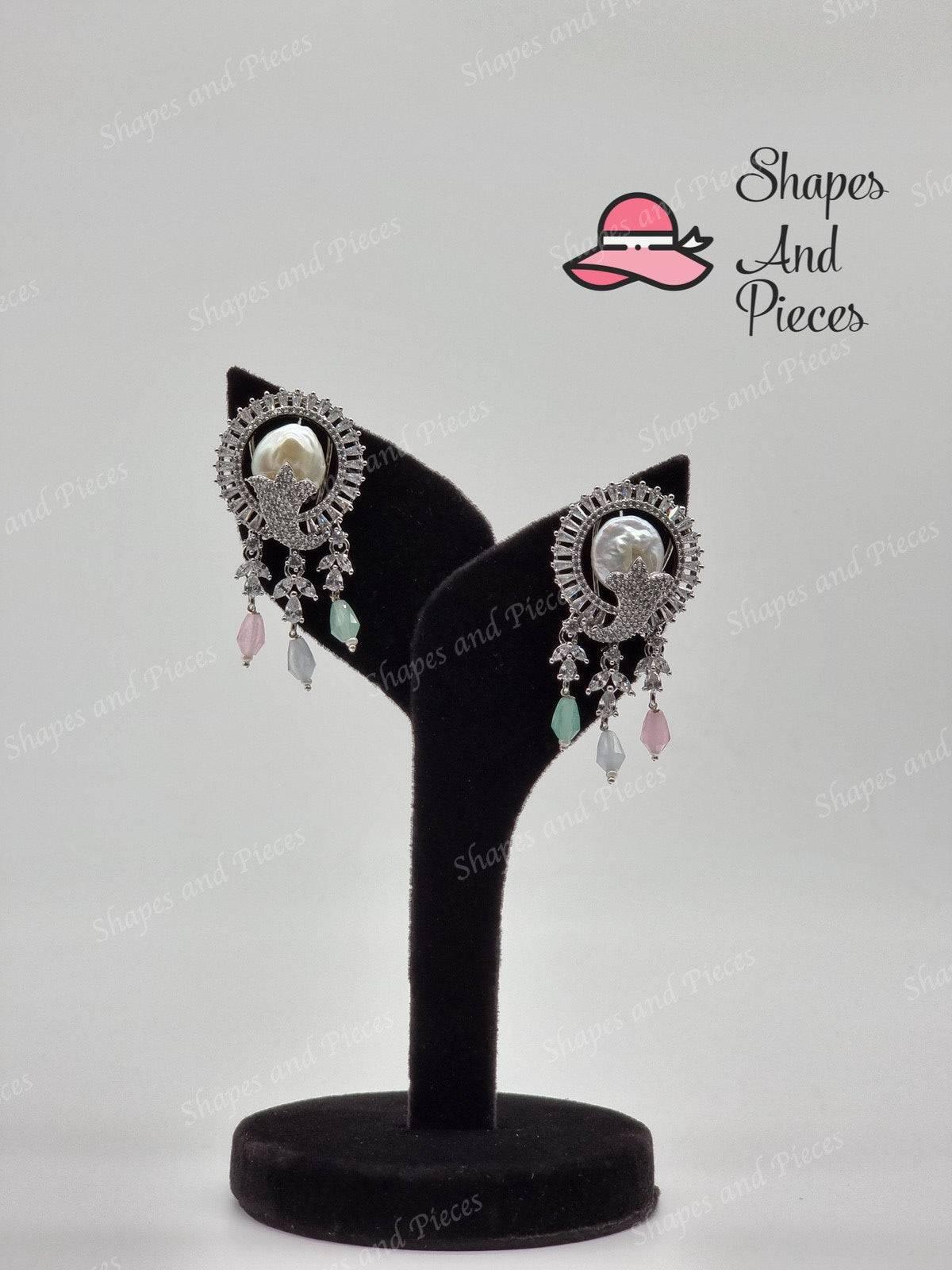 Big Stone Earrings - Shapes and Pieces