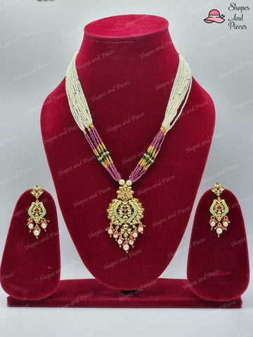 Chandani Necklace Set - Shapes and Pieces