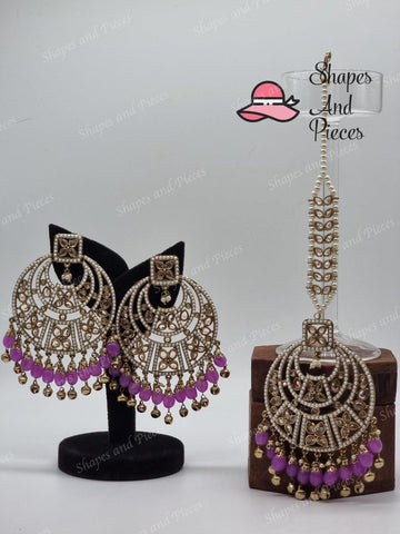 Cloe Earring and Tikka Set - Shapes and Pieces