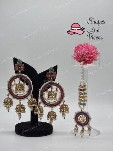 Doli Earring and Tikka Set - Shapes and Pieces