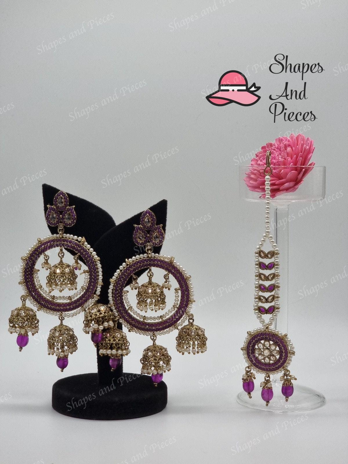 Doli Earring and Tikka Set - Shapes and Pieces