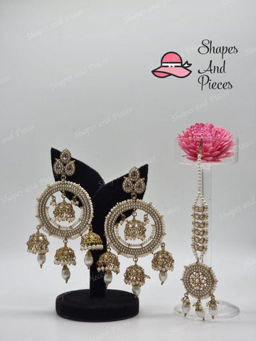 Doli Earring and Tikka Set - Shapes and Pieces