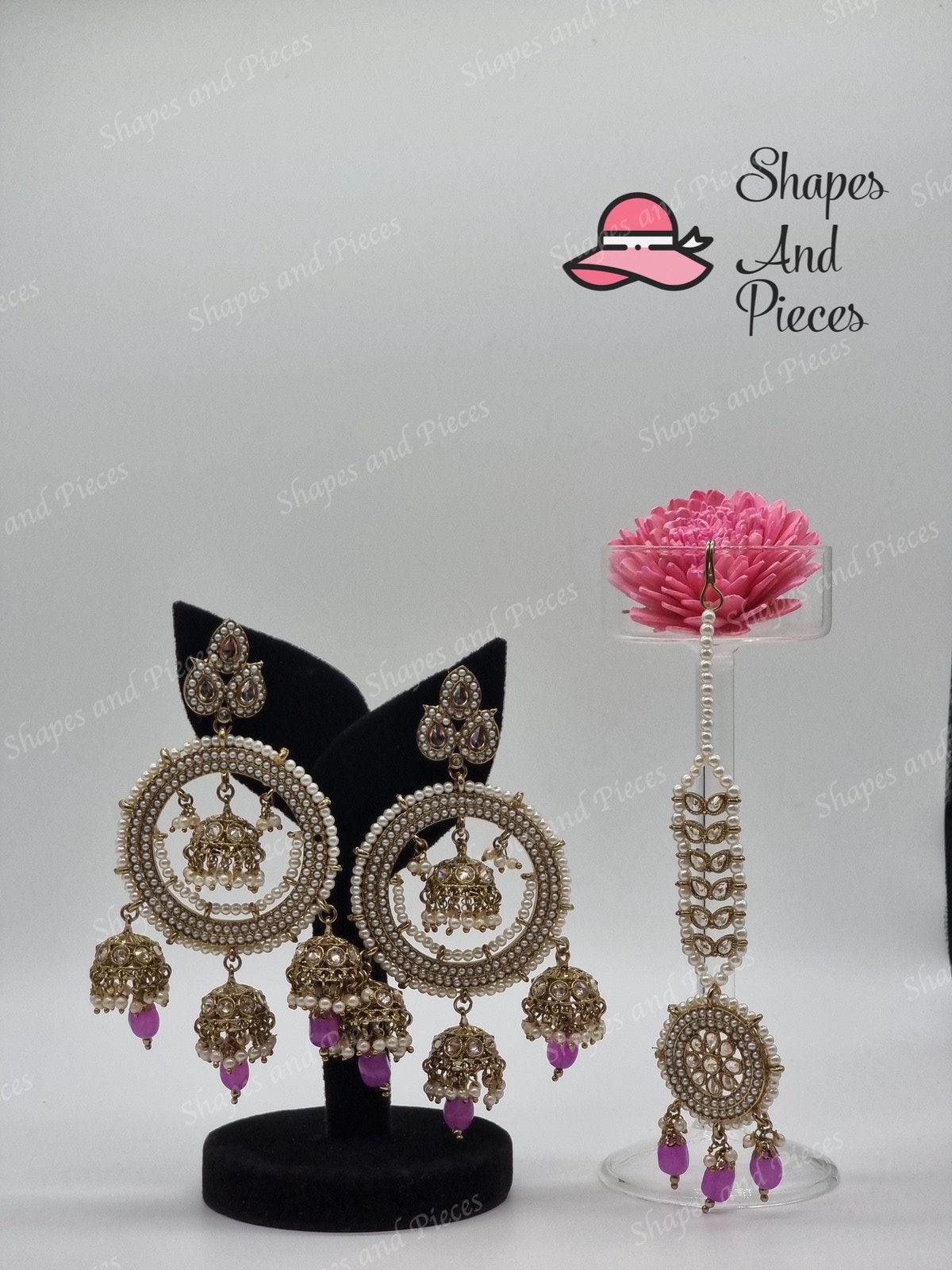 Doli Earring and Tikka Set - Shapes and Pieces