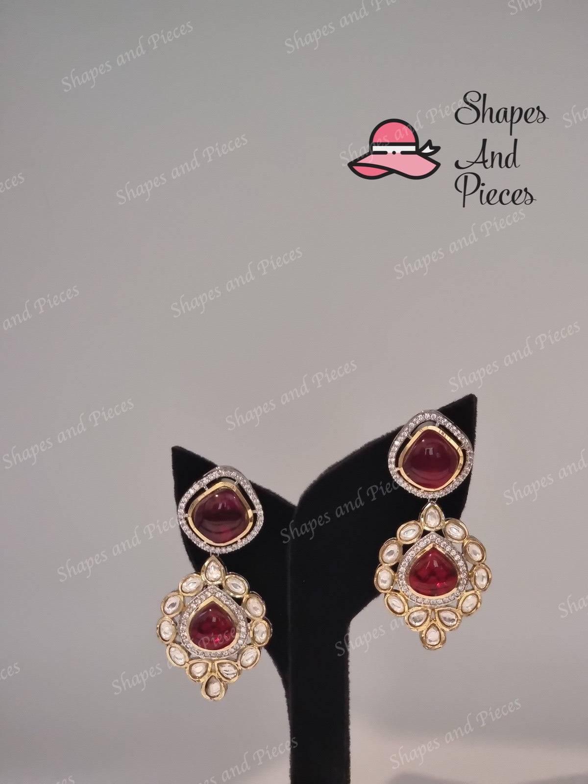 Dual Drop Earrings - Shapes and Pieces