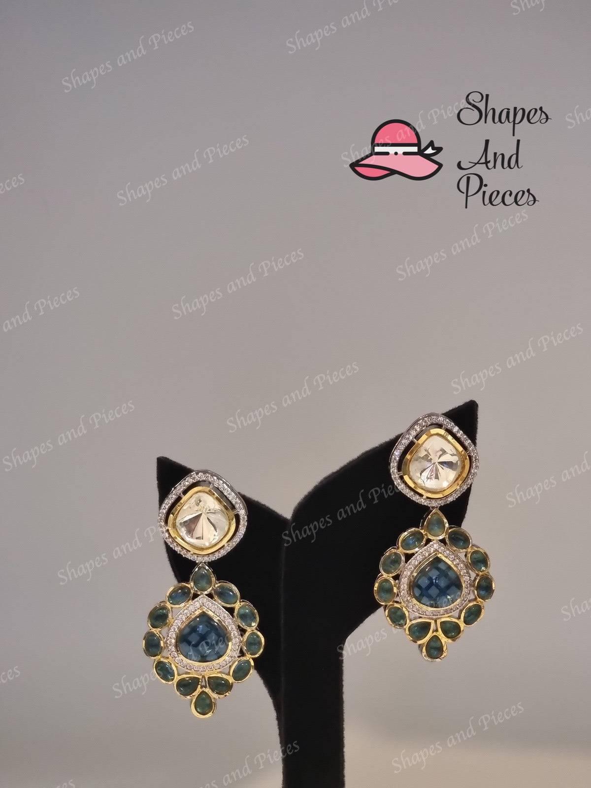 Dual Drop Earrings - Shapes and Pieces