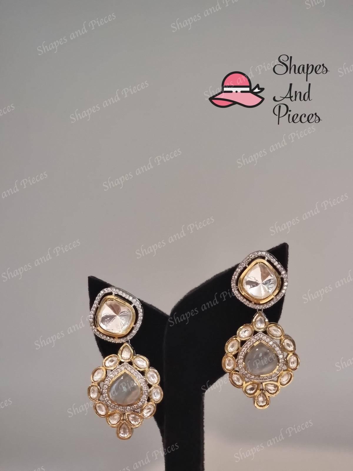 Dual Drop Earrings - Shapes and Pieces