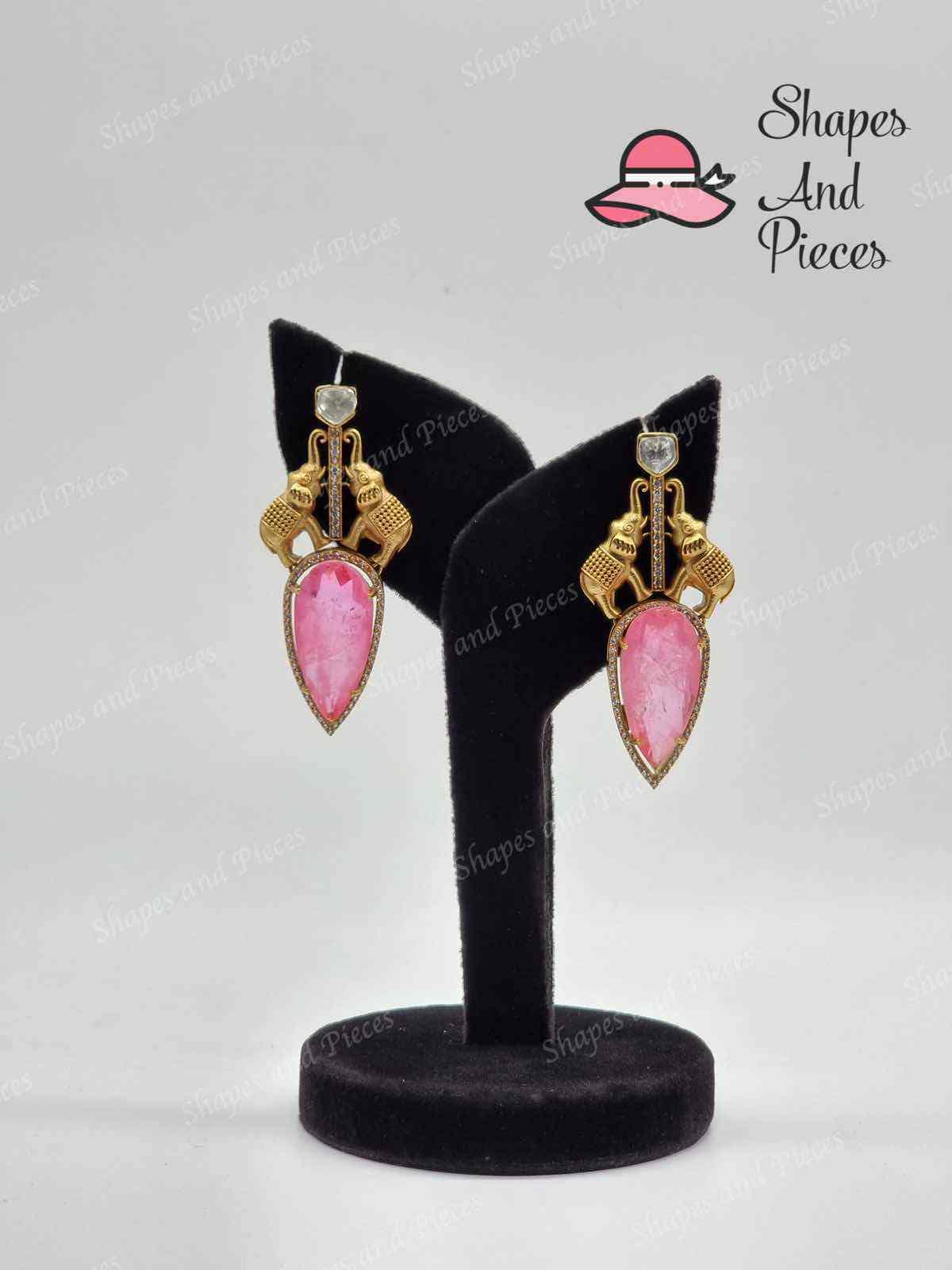 Dual Gajraj Earrings - Shapes and Pieces