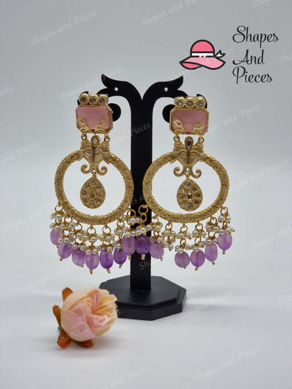 Dual Hathi Earrings - Shapes and Pieces