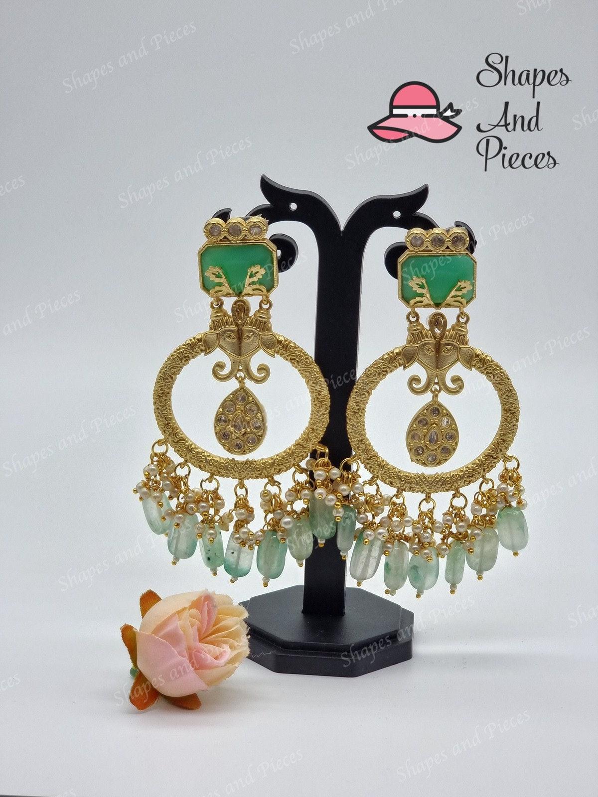 Dual Hathi Earrings - Shapes and Pieces