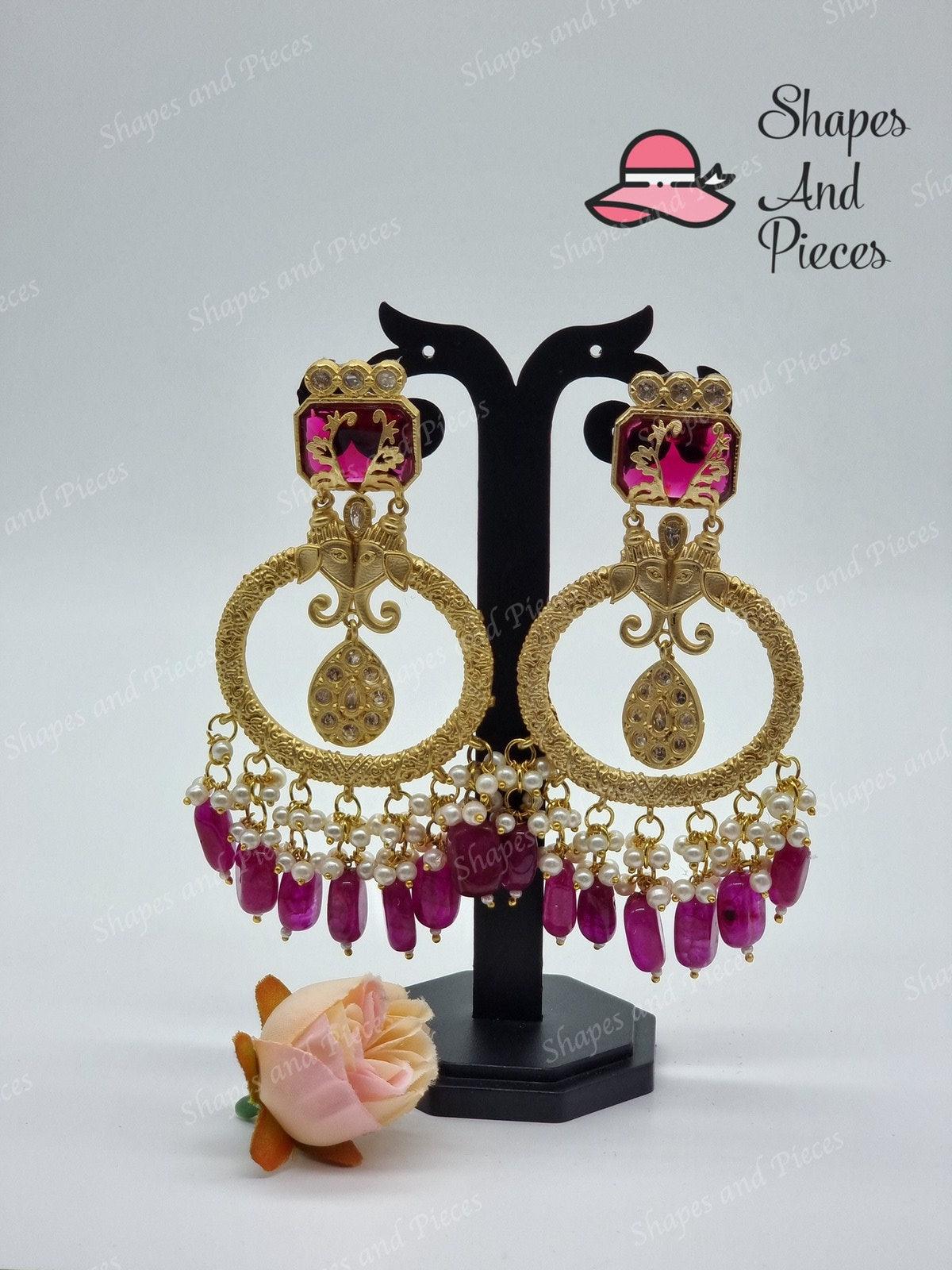 Dual Hathi Earrings - Shapes and Pieces