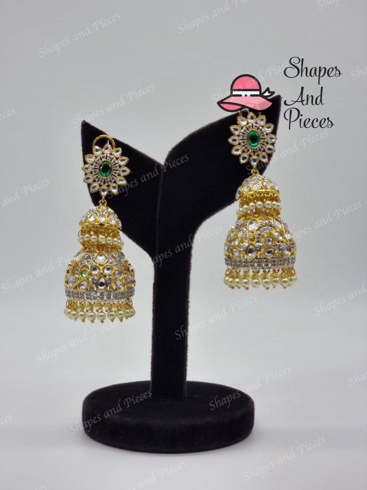 Dual Tone Jhumki - Shapes and Pieces