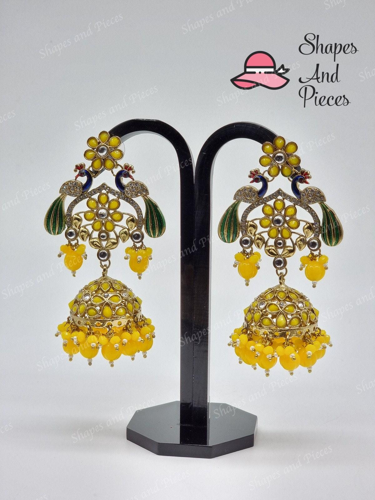 Duo Moor Jhumki - Shapes and Pieces