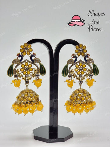 Duo Moor Jhumki - Shapes and Pieces