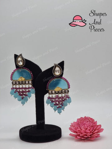 Fay Kundan Earrings - Shapes and Pieces