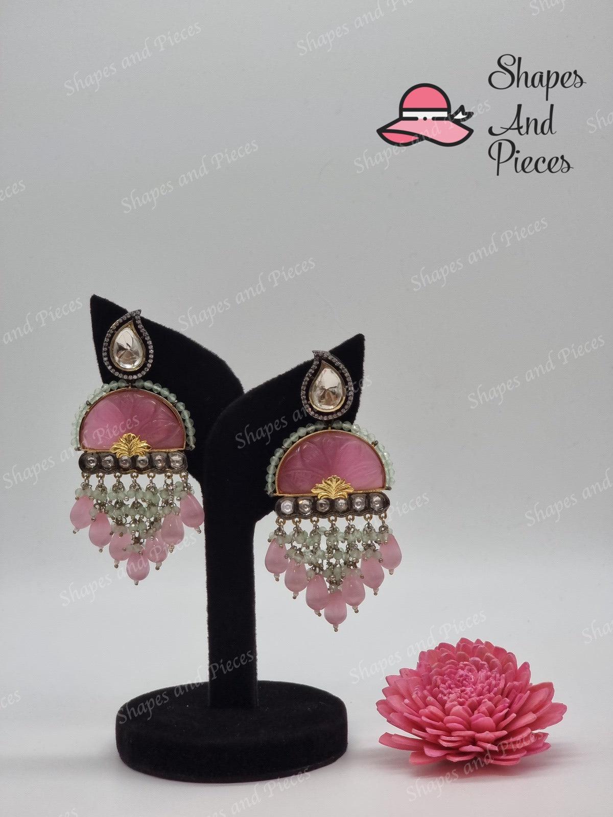 Fay Kundan Earrings - Shapes and Pieces