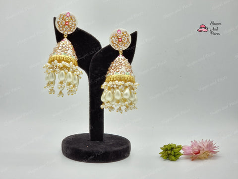 Fiza Meenakari Earrings - Shapes and Pieces