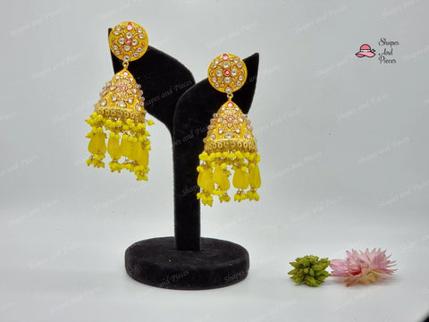 Fiza Meenakari Earrings - Shapes and Pieces