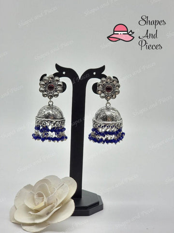 Floral Antique Jhumka - Shapes and Pieces