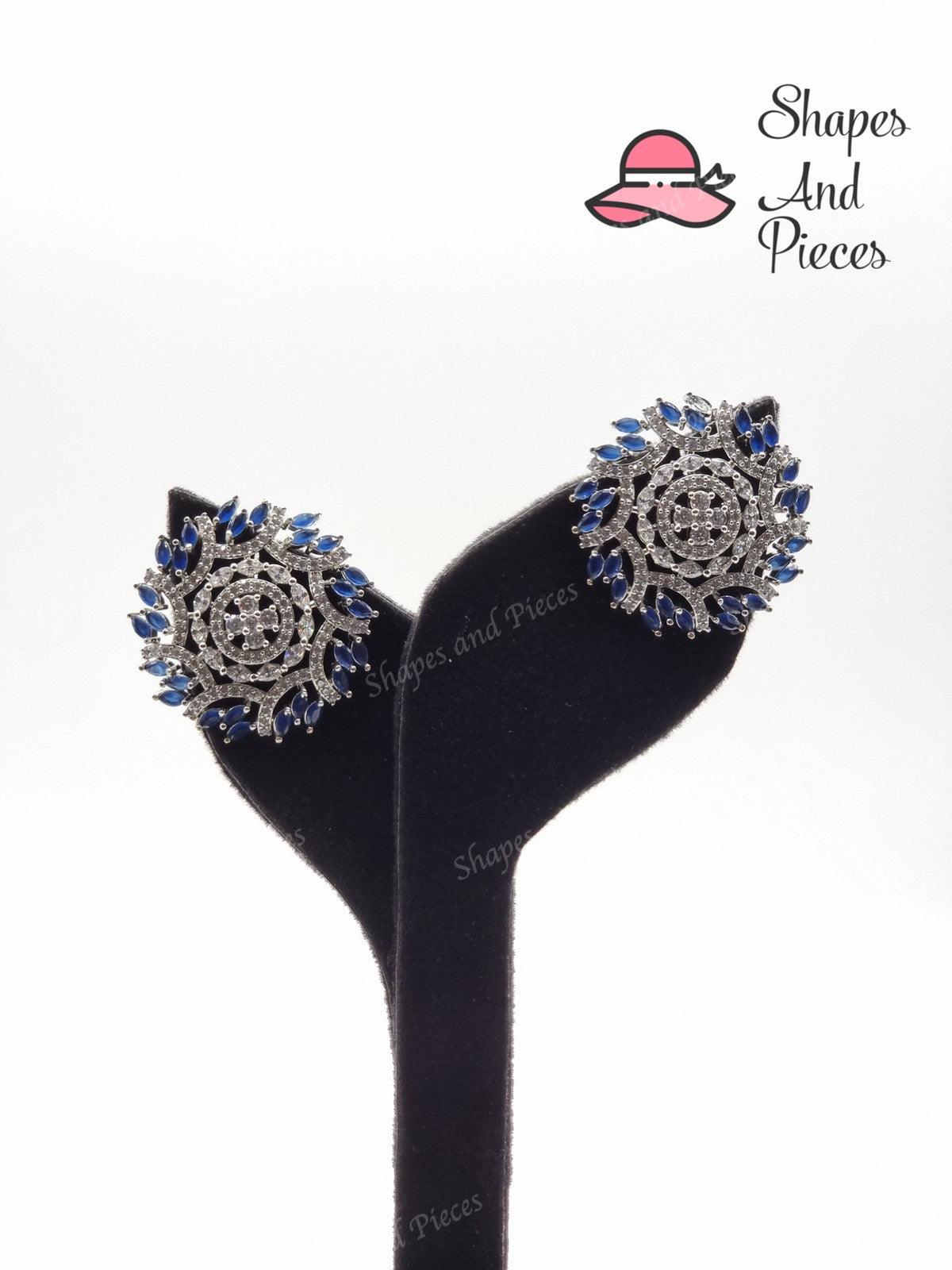 Jaded Flower Studs - Shapes and Pieces