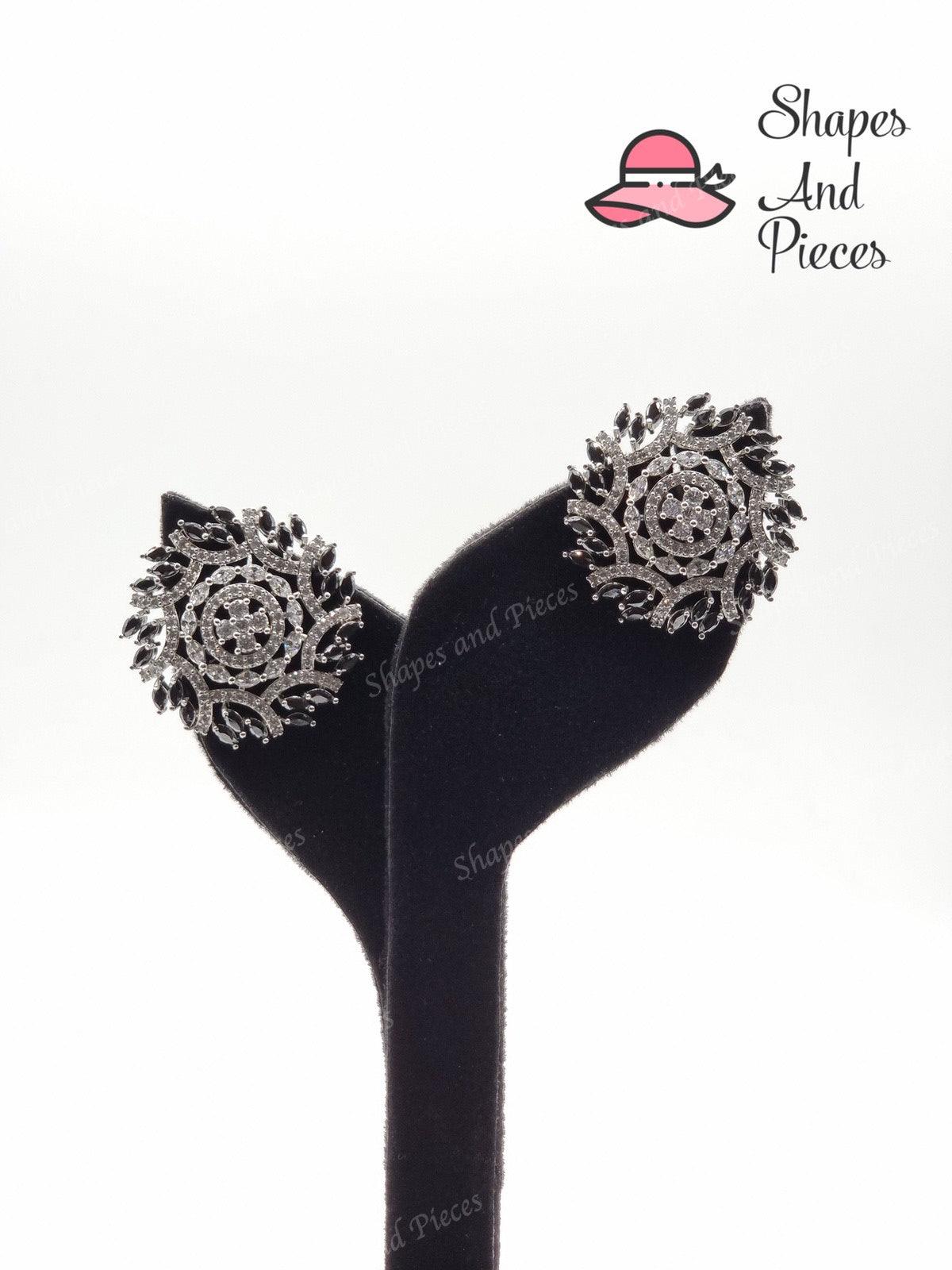 Jaded Flower Studs - Shapes and Pieces