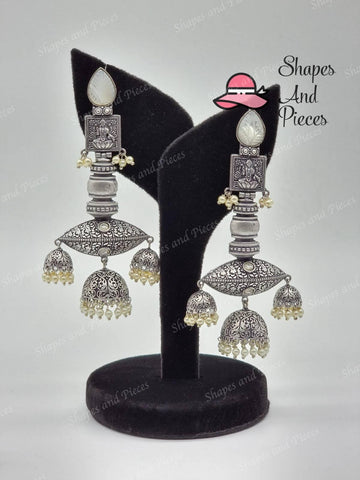 Laxmi Temple Earrings - Shapes and Pieces