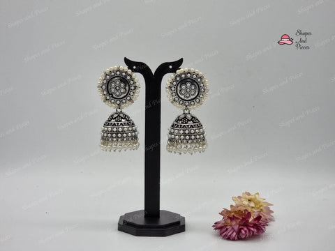 Lina Jhumka Earrings - Shapes and Pieces