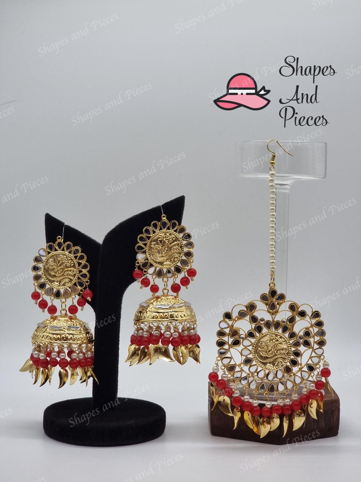 Liz Earring and Tikka Set - Shapes and Pieces