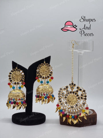 Liz Earring and Tikka Set - Shapes and Pieces