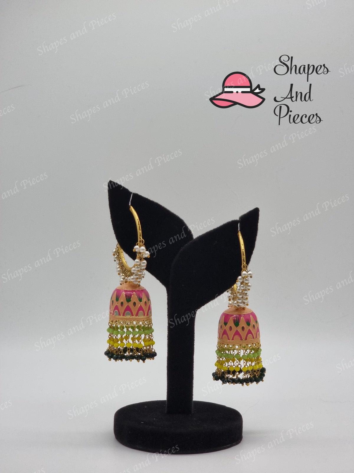 Long Hoop Jhumki - Shapes and Pieces