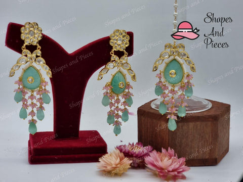 Maurya Earrings and Tikka - Shapes and Pieces