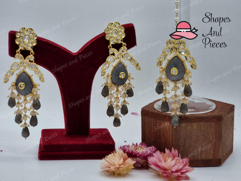 Maurya Earrings and Tikka - Shapes and Pieces