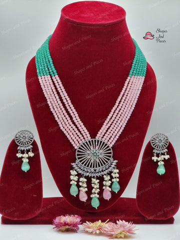 Multicolor Necklace Set - Shapes and Pieces